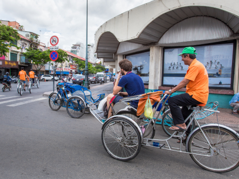 Saigon-Besichtigung mit dem Cyclo