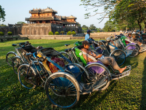 Hue mit Cyclo und Elektrokarren entdecken